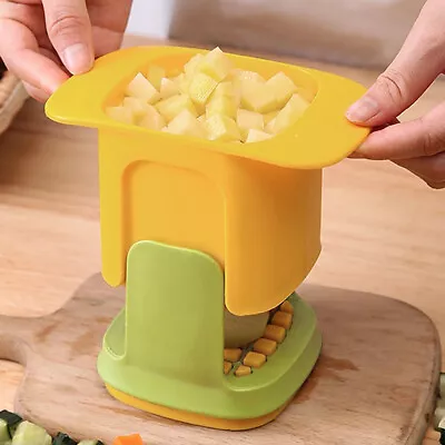 Hand Pressure Vegetable Chopper Plastic And Stainless Steel Hand Pressure FaoYy • $14.19