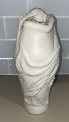 Vintage Van Briggle Art Pottery Lorelei Figural Vase 11  Tall White • $229