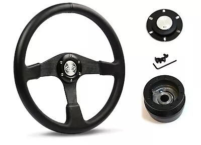 SAAS Steering Wheel SW515BL-R & Boss For Mazda RX2 RX3 RX4 RX5 1970-1985 • $252