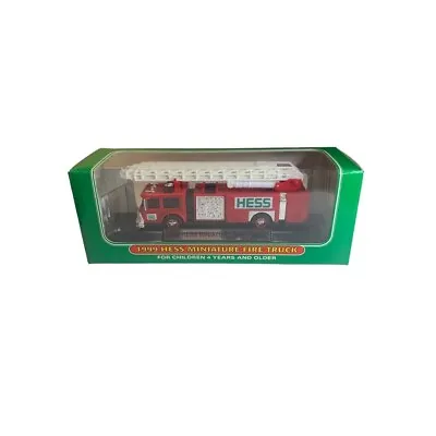1999 Hess Miniature Fire Truck Collectible Toy New Ladder Engine • $14