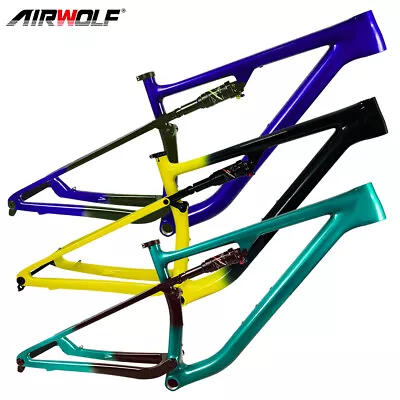 AIRWOLF FULL Suspension 29er Carbon MTB Gradient Cyclocross Bike Frame 148*12mm • $1269.99