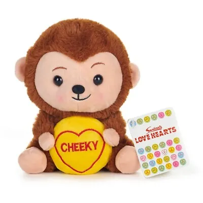 New Swizzels Love Hearts 18cm Plush Mikey The Monkey 'Cheeky' Toy • £9.95
