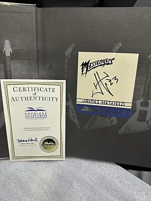 IN HAND! James Hetfield *SIGNED* Messengers: The Guitars Of Metallica Book W COA • $149.95