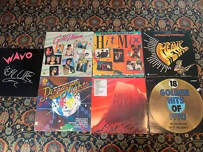 Lot Of 7 Classic Rock Hard Rock Heavy Metal Rock Pop Vinyl Record Lp Albums • $29.99
