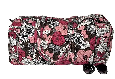 VERA BRADLEY Tote XLg TRAVELER DUFFEL BAG Mocha Rouge Duffel • $75