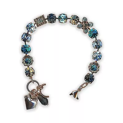 Bracelet By Mariana Winter Wonderland Coll. Elegant Grey And Blue Swarovski C... • $189