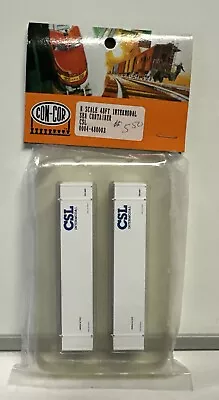 Con-Cor N Scale CSX 48' Intermodal Sea Containers 2-Pack #4800 • $12.99