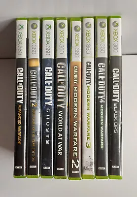 Xbox360 Call Of Duty Lot Of 8: Modern Warfare2-3-4-Black Ops-World At War-Ghosts • $45