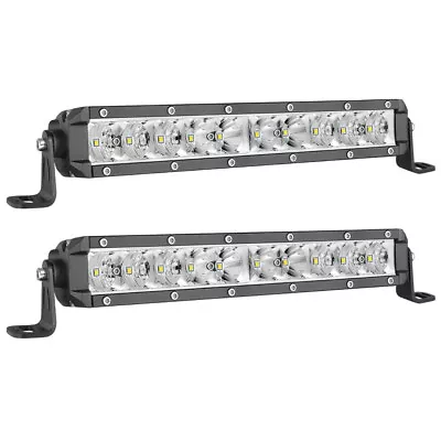 For Polaris RZR XP Pair 11  LED Light Bar Front Bumper Driving Lamp ATV UTV 10in • $53.19