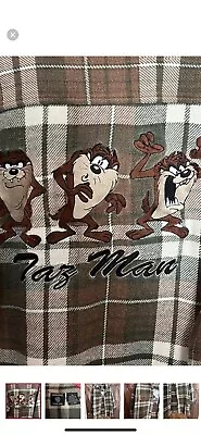 Flannel Shirt - Warner Bros Tazmanian Devil • $10