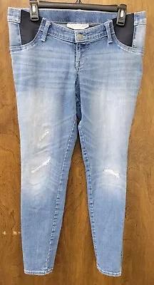 Liz Lange Maternity Jeggings Jeans Size Small Distress Skinny Jeans • $12.99