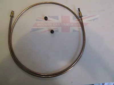 New MGA Or MGB Metal Clutch Line Tube Master To Slave Hose 1955-1976 • $51.95