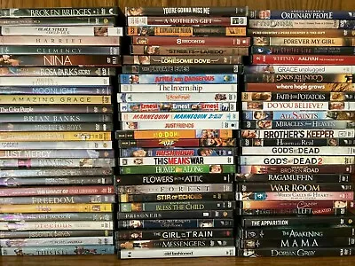 Huge DVD Lot Movies  - Comedy Romance Drama Disney Family Classics New And Used • $5