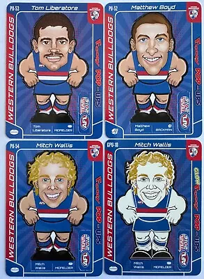 2016 Teamcoach Footy Pop Ups Team Sets - Western Bulldogs (4) • $12