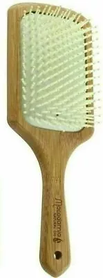 £5.95 • Buy Macadamia Natural Oil Infused BAMBOO Paddle Brush 