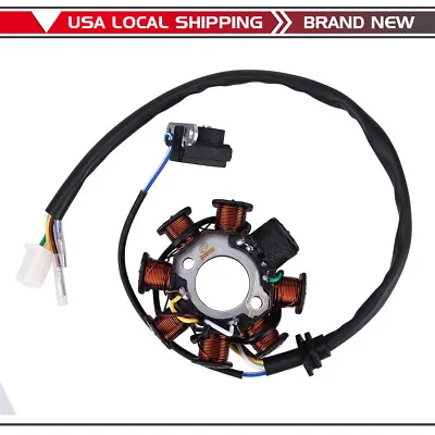 AC Magneto Stator For 8 Coil 8 Pole 5-wire Gy6 125 150cc 4-stroke QMI152 Scooter • $19.95