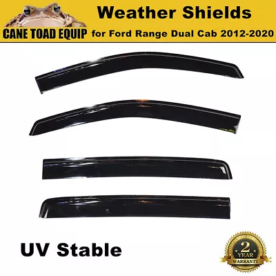 Weather Shield Window Visor Slim For Ford Ranger PX MK1 MK2 MK3 12-20 Dual Cab • $42.95