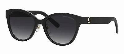 New Authentic Marc Jacobs 648/G/S 80790 Cat-Eye Sunglasses - Black/Grey • $59.99