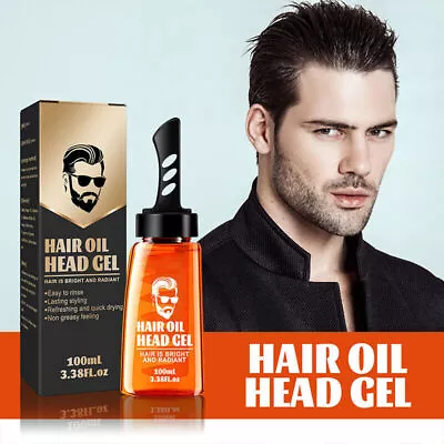 2 In 1 Hair Wax Gel With Comb Long Lasting Men'S Hair Styling Gel Tool Hair Wax • $9.99