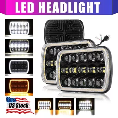 2pcs H6054 7 X6  LED Headlight Hi-Lo Beam Headlamp For Jeep Toyota Truck Pickup • $55.99