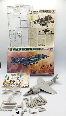 Vintage 1971 Tamiya Hawker Siddeley Harrier 1/48 Model Open Box Partial Built-up • $21.95