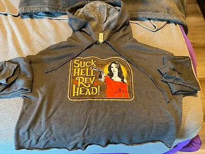 Wynonna Earp  Suck Hell Rev Head  Crop Hoodie Kickstarter IDW Size Small • £38.01