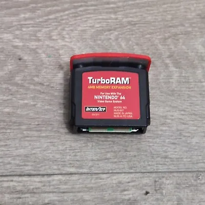 Nintendo 64 N64 InterAct Red Memory 4MB Turbo Ram Expansion Pak Pack NUS-007 • $44.83