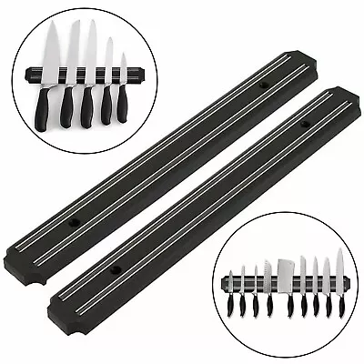 Magnetic Knife Holder Strip Rack Wall Mounted Utensil Holder Kitchen Organizer • £6.49