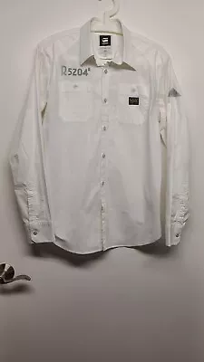 G-Star Raw Men's Longsleeve Tanker Shirt Size XL  White Color • $29