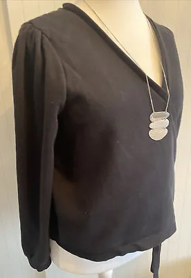£7.50 • Buy Marks & Spencer M&S - Woman’s Wrap Over Cardigan Black  Size 20 Long Sleeve VGC