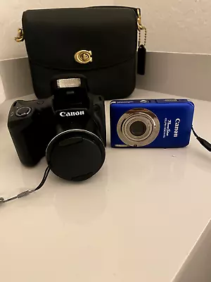 Canon PowerShot SX400 IS 16.0MP Digital Camera - Black (Kit W/ 4.3-129 Mm Lens) • $90