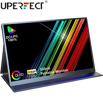 $210.68 • Buy UPERFECT 15.6  QLED Dual USB-C Monitor Gaming Monitor FHD PC Screen 500nit 10Bit