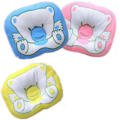 Bear Pattern Pillow Newborn Infant Baby Support Cushion Pad Prevent Flat Head • £5.19