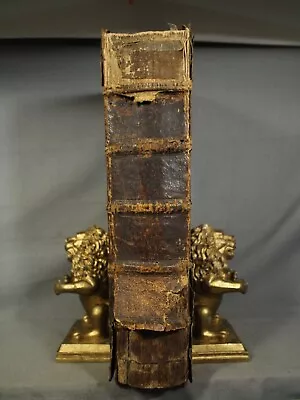 1699 Large Antique Old German Leather BIBLE Biblia Martin Luther • $1400