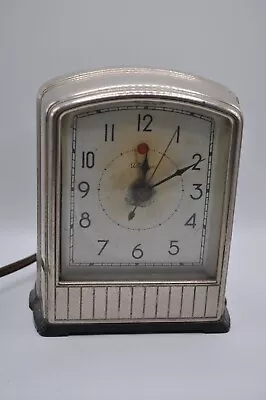 Vintage Telechron Clock Model 711 / Art Deco Metal & Bakelite Prop Display 1930s • $48