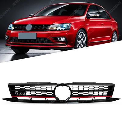 Chromed Grille Front Bumper Upper Grill For 2015 2016 2017 2018 Volkswagen Jetta • $44.60