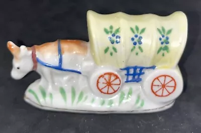 Vintage Porcelain Made In Occupied Japan Covered Wagon With Cow • $4.99