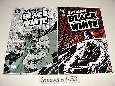 Batman Black And White #1 & 2 Comic Lot DC 1996 Jim Lee Frank Miller Moebius HTF • $15.99