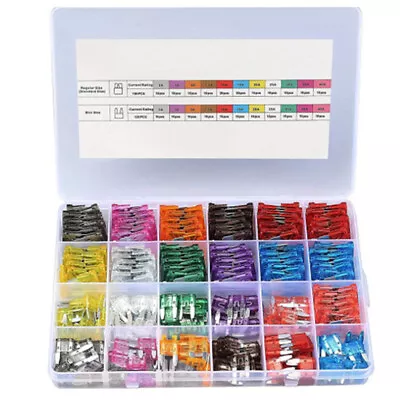 250PC Auto Mini Standard Blade Fuses Assortment For Car/RV/Truck/Motorcycle/Boat • $17.90