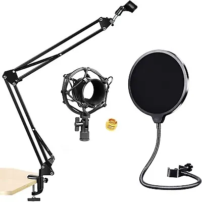 5Core Microphone Arm Stand Suspension Boom Scissor Mic Arm Stand Mic Kit • $15.49