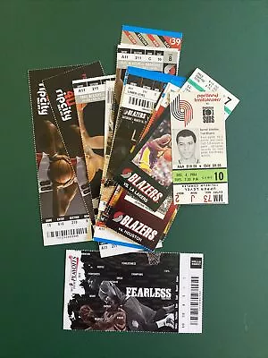 Portland Trail Blazersticket Stub Lot 1984-2010 Clyde Drexler Lakers Knicks Suns • $29.99