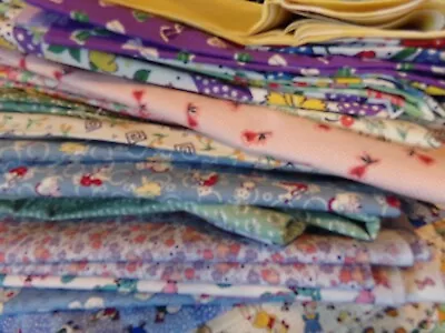 FEEDSACK Repro PRINTS Cotton Fabric U-PICK Read 4 Info 1/2 Yd BTHY Or As Listed • $3.95