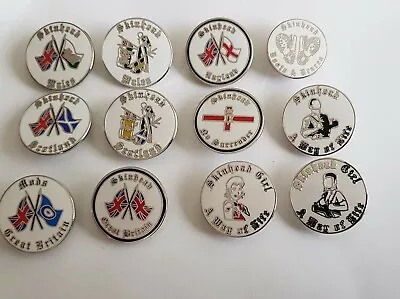 £4.50 • Buy Skinhead Boots Braces Mod SKA Trojan Jam Who Exploited Punk Enamel Pin Badges   