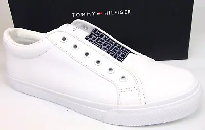 Tommy Hilfiger Women's Laven Slip On Casual Sneakers Size 9.0 M White Lace Less • $29.25