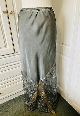 Lovika Petticoat Skirt One Size Khaki Lace BNWT • £39