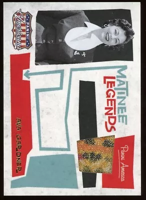 2011 Panini Matinee Legends #6 Ava Gardner Authentic Relic Card 328/499 • $5