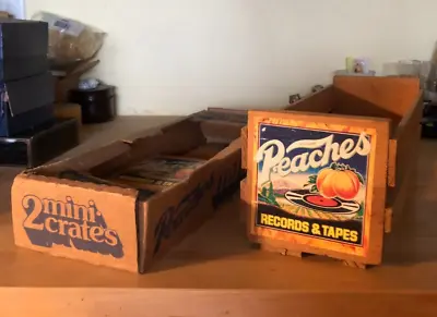 70s (2) Peaches Records And Tapes 8-Track Wood Crates 1 Built 1 Kit Parts In Box • $49.99