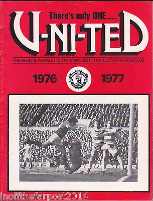 There's Only One United MANCHESTER UNITED Newsletter Volume 8 No.3 1976-1977 • £3.99