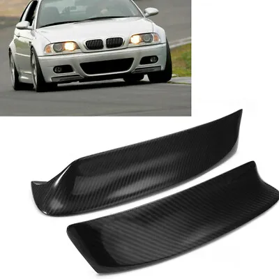 2pcs Real Carbon Fiber Front Splitter Bumper Lip Spoiler For BMW E46 M3 99-06 • $87.03