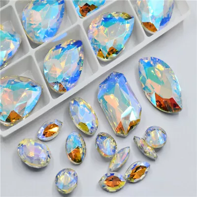 Rhinestone Crystal Appliques Glass Pointback Paradise Shine BEAD Jewelry Making • $8.01